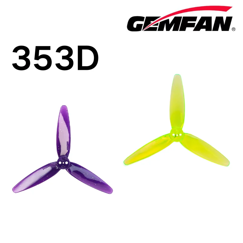 

353D Реквизит 3,5-дюймовый 3D пропеллер для фристайла с 3 отверстиями Gemfan Новый ПК CW CCW для радиоуправляемых дронов Запчасти DIY Мультироторные аксессуары 6 пар/12 шт.