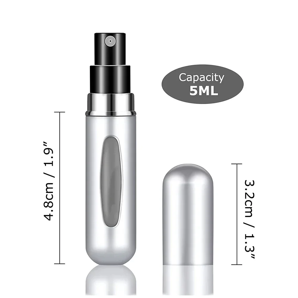 3pcs 5ml portable mini refillable perfume bottle Spray Atomizer Portable Travel Empty Cosmetic Container Perfume Bottle