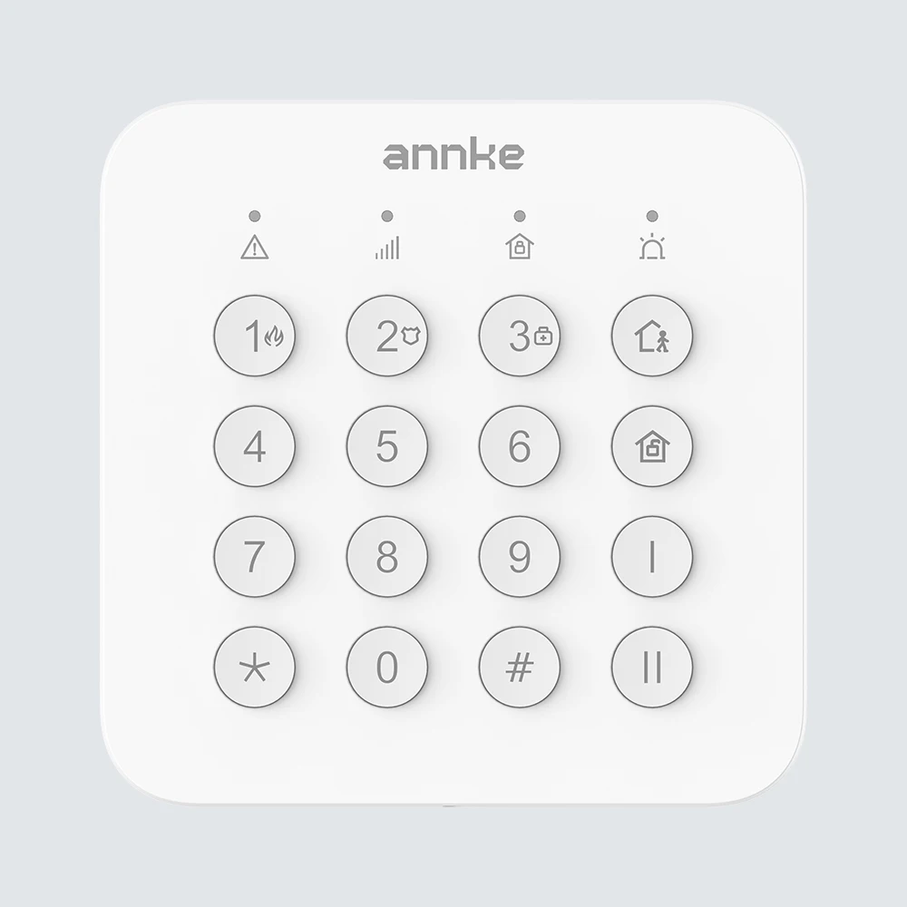 ANNKE Wireless Alarm System With PIR Camera Detector, Keypad, Magnetic Contact, Control Panel, Indoor Sounder, Remote Keyfob