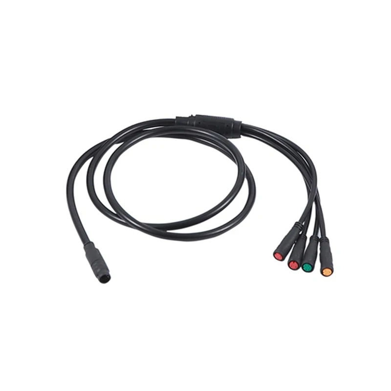 For BAFANG Mid-Mounted Motor Accessories Mid-Mounted 1T4 Adapter Waterproof Cable For Bbs01/02B BBSHD