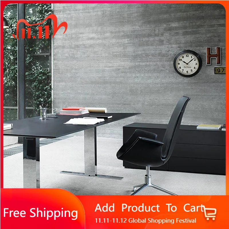 

Дизайнерский офисный стул для спальни, эргономичный компьютерный мобильный туалетный столик, удобный офисный стул, дешевая однотонная эластичная металлическая мебель Muebles