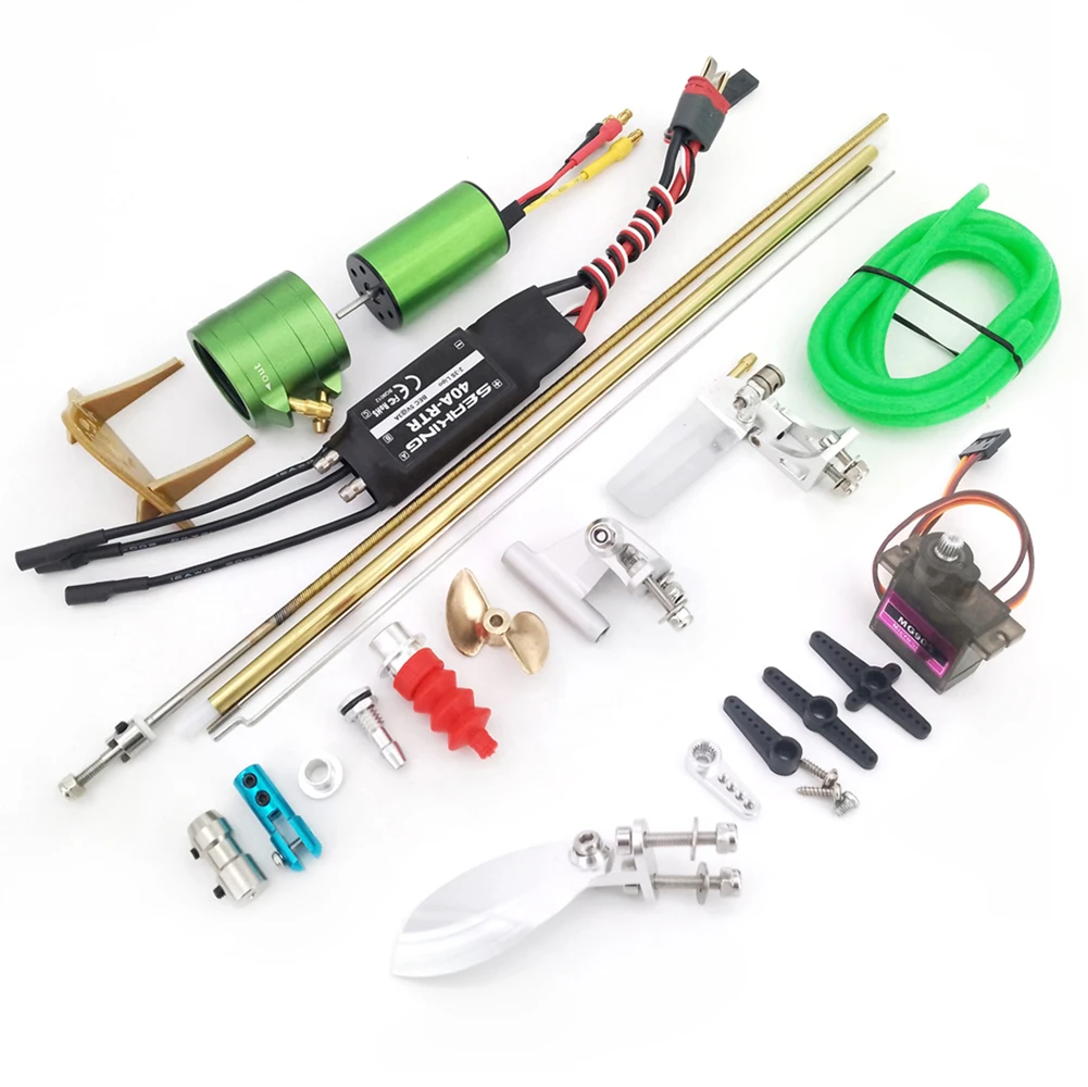 

RC Boat Accessories 3.175mm 1/8" Flexible Cable Shaft Rudder Propeller 2440 KV3500 Motor for RC Small Speed Boat MONO CAT VEE
