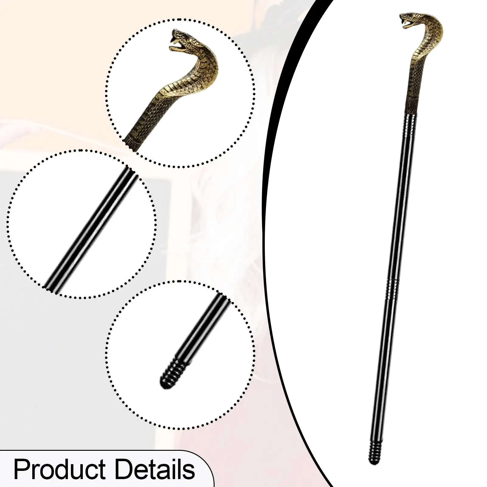 Halloween Riet voor Mannen Slangenkop Vormig voor Bruiloft Themafeest Show