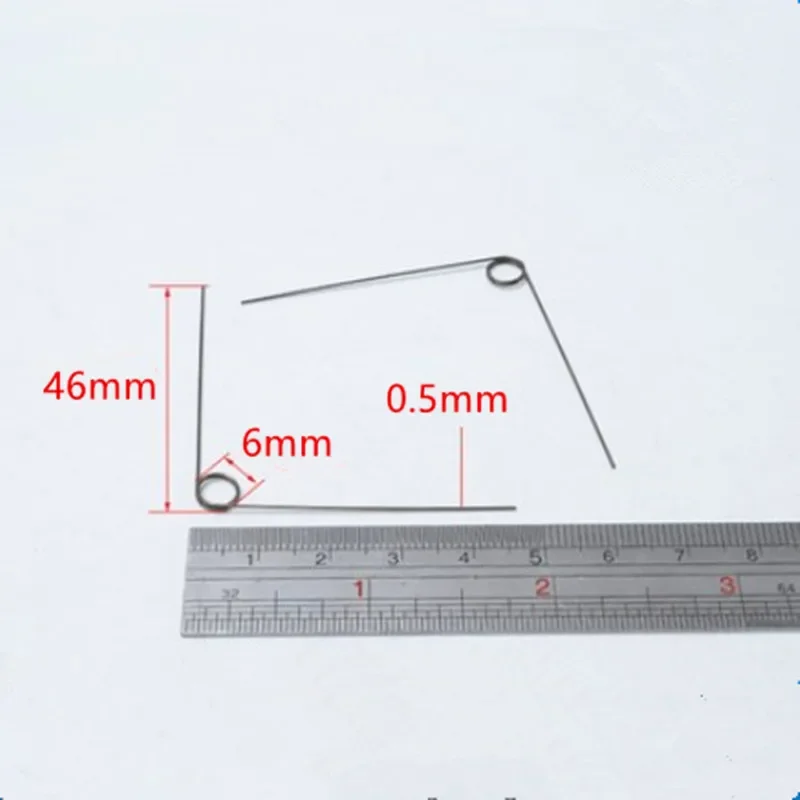 20pcs Steel Small Torsion Spring 0.5 Wire D Outside Diameter 6mm 80 degree Torsional Spring