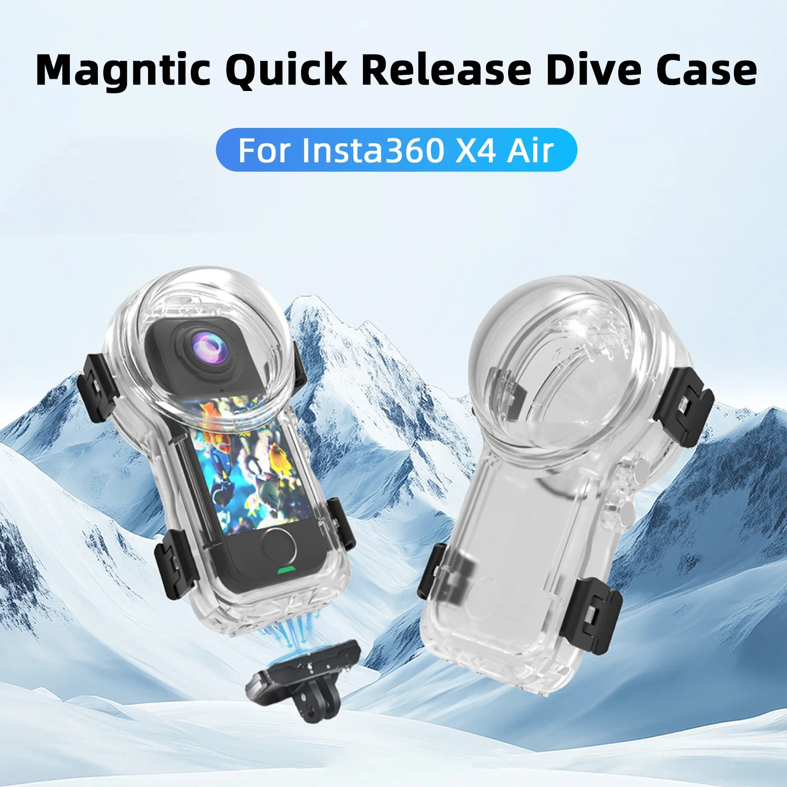 

Invisible Dive Case for Insta360 X4 Air Magntic Quick ReleaseWaterproof Housing Cover Underwater 50M Diving Shell Accessories