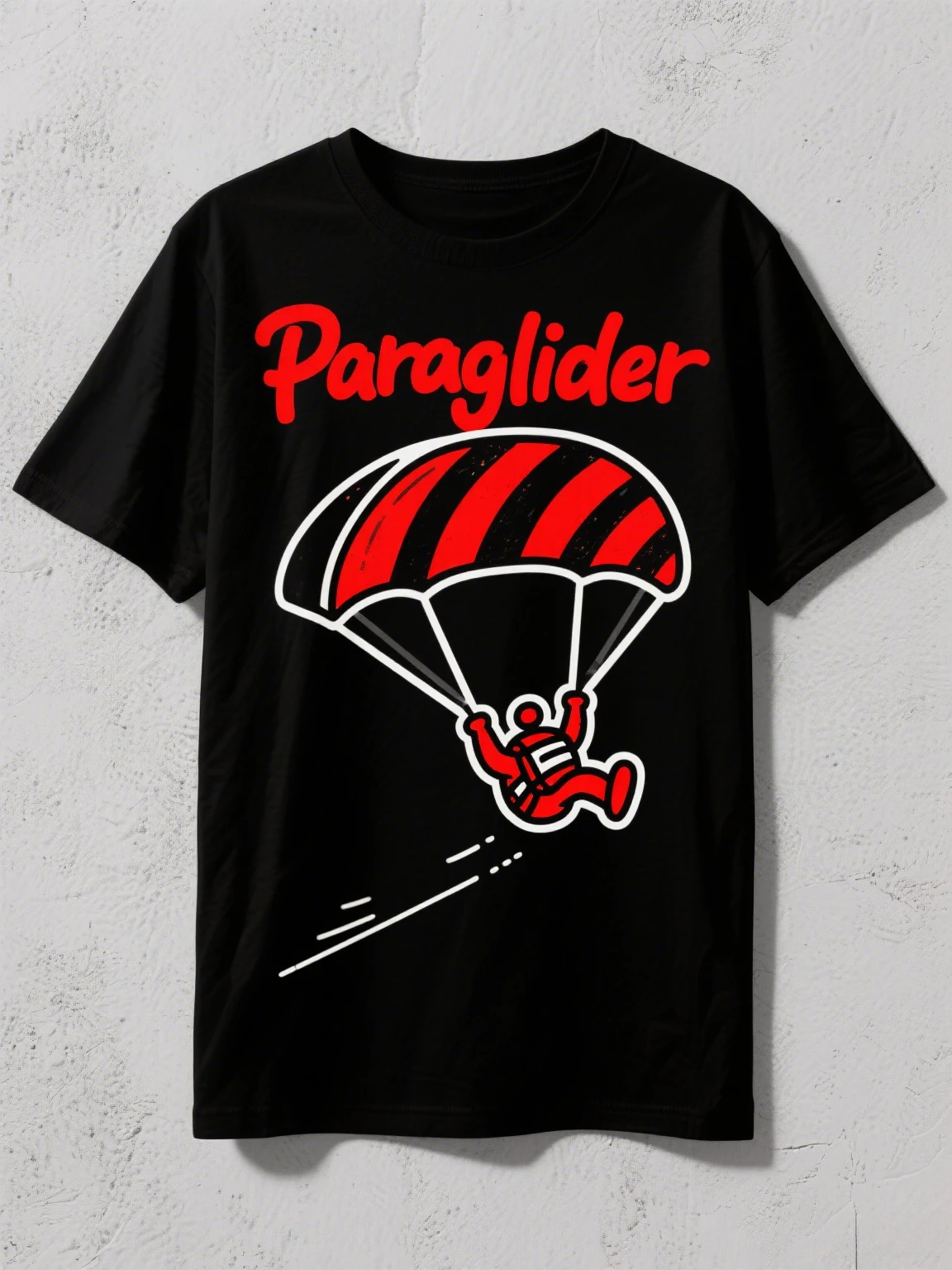 

Хлопковая футболка Harajuku Goth: универсальная удобная футболка с рисунком параплана для ярких любителей приключений, свободная и большого размера