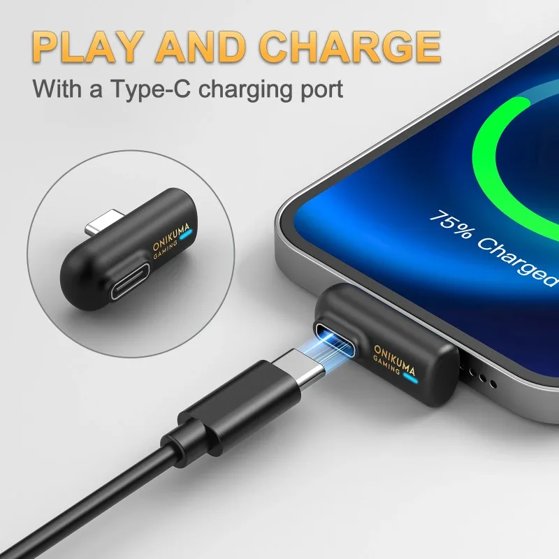 ONIKUMA TX610 Wireless Gaming Earbuds Dual Mode 2.4GHz Bluetooth ANC ENC Low Latency Headphones With USB C Dongle For PC Mobile