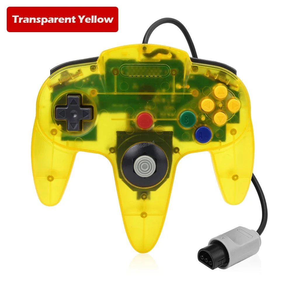 8 kleuren bedrade gamepad voor N64 console Joypad-bediening voor N64 klassieke joystick retro gameconsole gamepadaccessoires