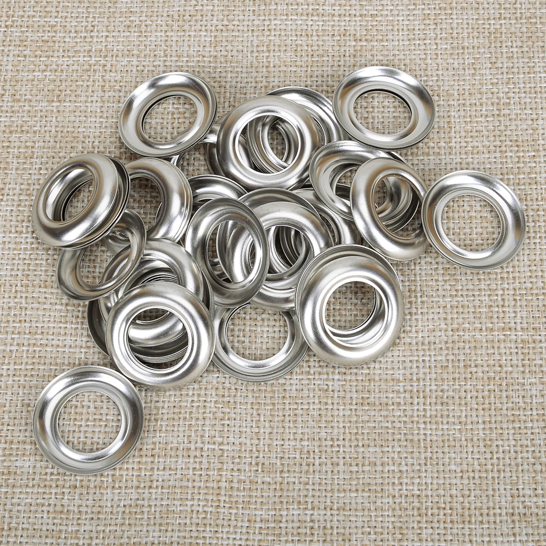 50Pcs 3/4'' inch Waterproof Chrome Stainless Steel Round Ring Bezel for Trailer Marker Light Cover Base New