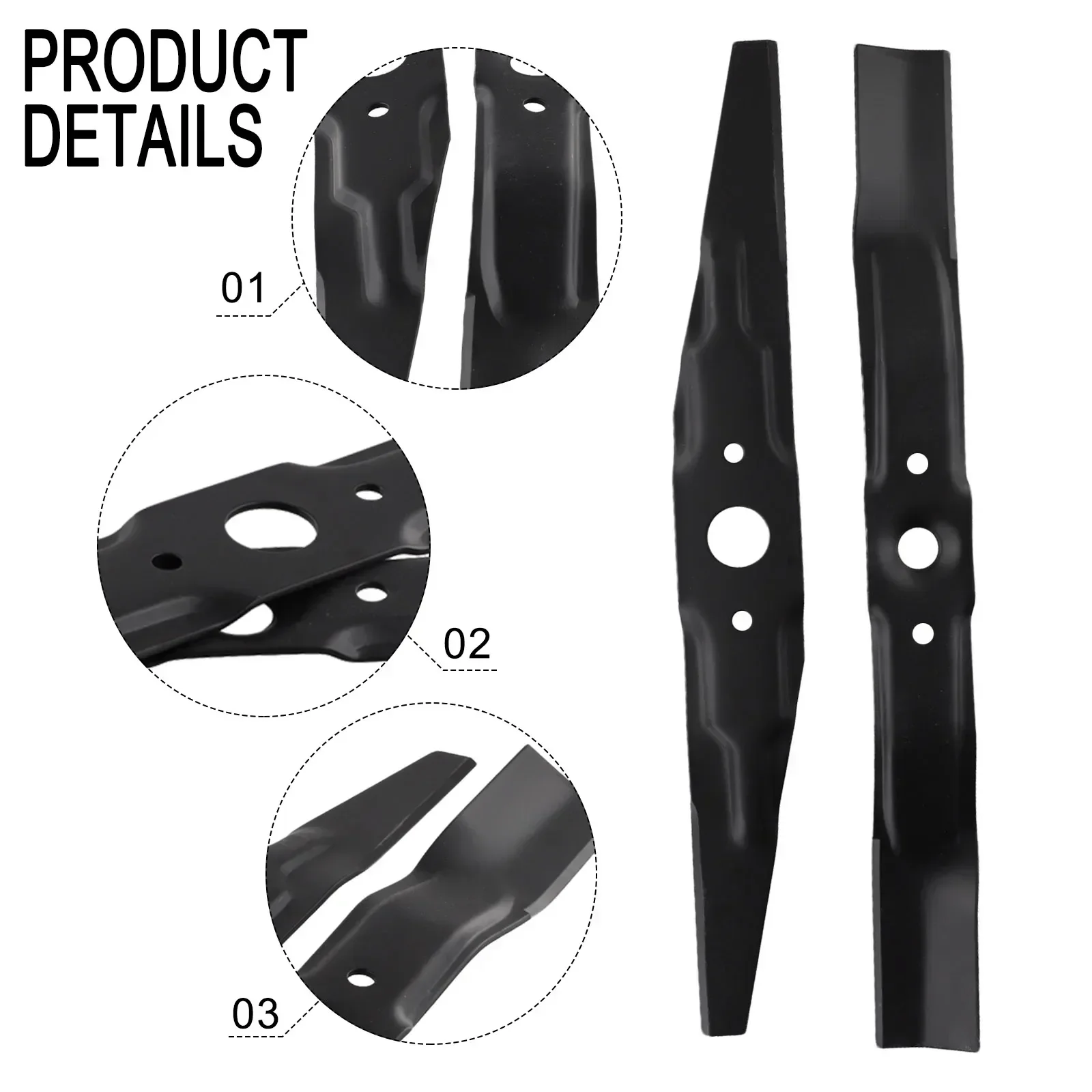 Double-sided Blades For Honda HRR Blade Set 72531-VE2-020, 72511-VE1-020  Lawn Mower Parts Garden Tools Accessories