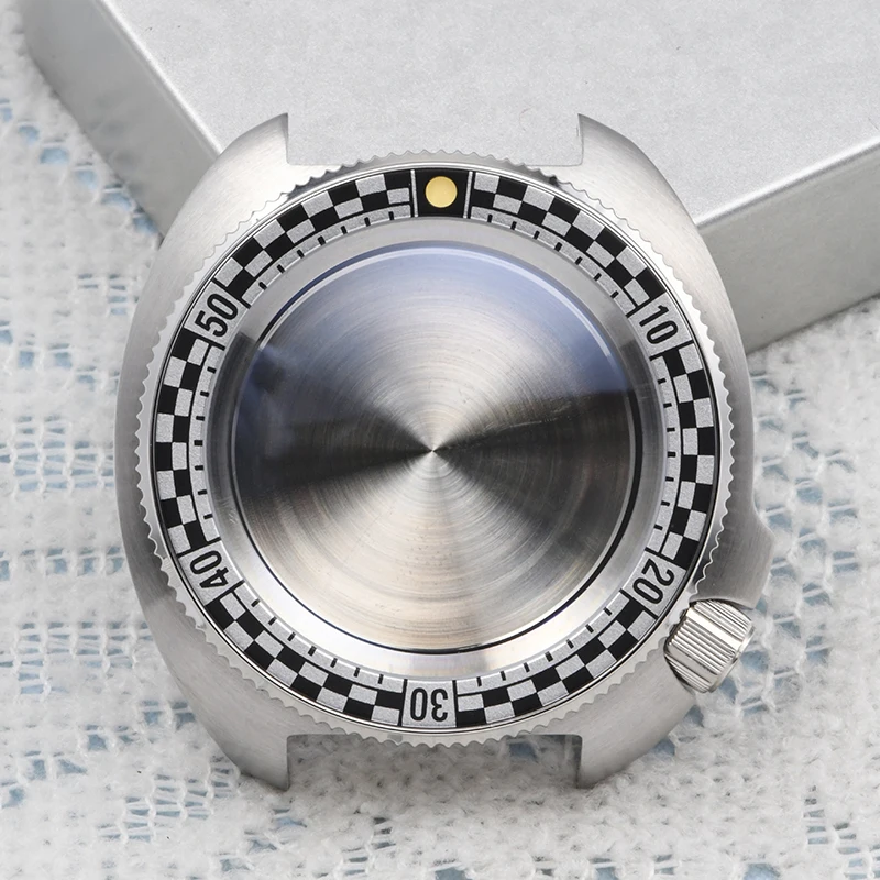 

HEIMDALLR 6105 Стальные часы с черепахой MOD Diy Корпус для часов для дайвинга Подходит для NH35/36, сапфировые часы, супер светящиеся водонепроницаемые часы