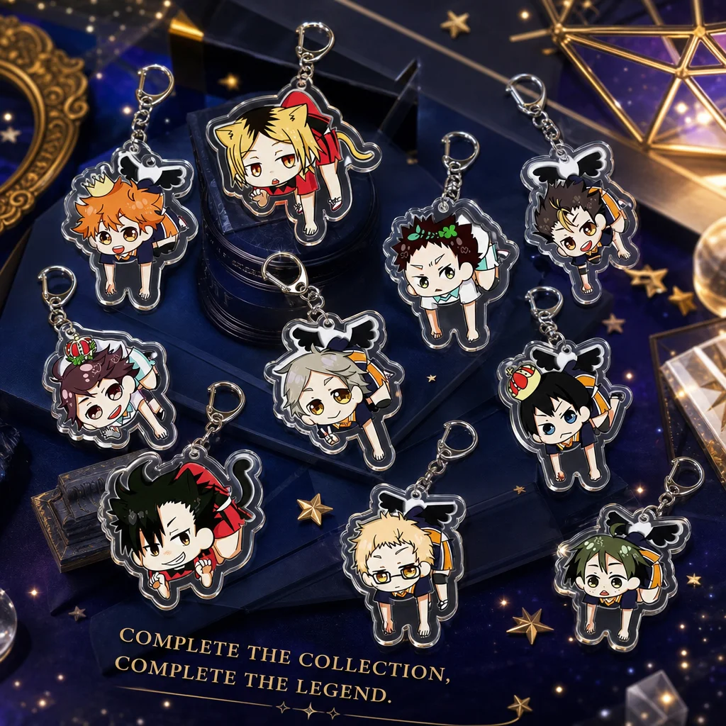 Anime Merchandise Haikyuu - Haikyuu!! Llavero de acrílico Hinata Shoyo,
