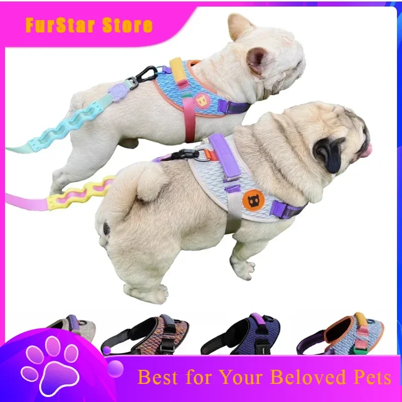 FurStarFlying Woven Explosion-proof  Dog Harness Dogs Accessories Golden Retriever Labrador Greyhound Arnes Para Perro Pet Suppl