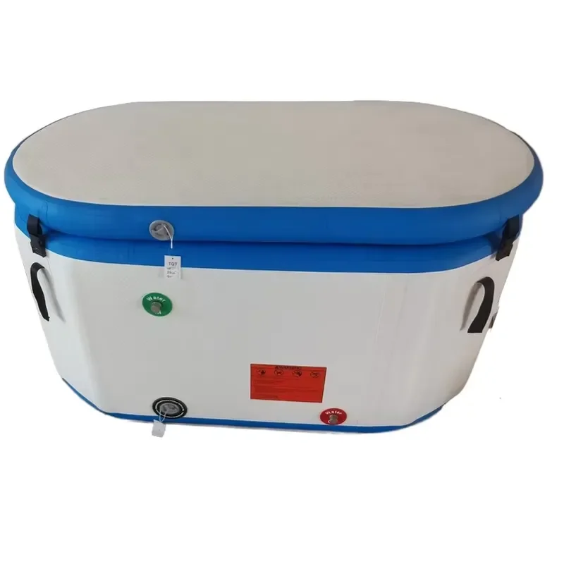 2025 Fashionable Foldable Inflatable Ice Bath Athletes' Muscle Pain Recovery Cold Water Plunge Tubs Hitac Brand 60gal+ Custom