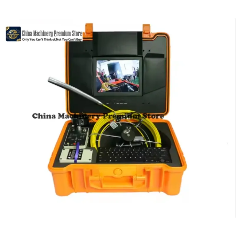 GV8-1288KC 29mm Self Leveling Sewer Inspection Endoscope Camera with 30m Cable Long Spring Industrial Plumbing Check