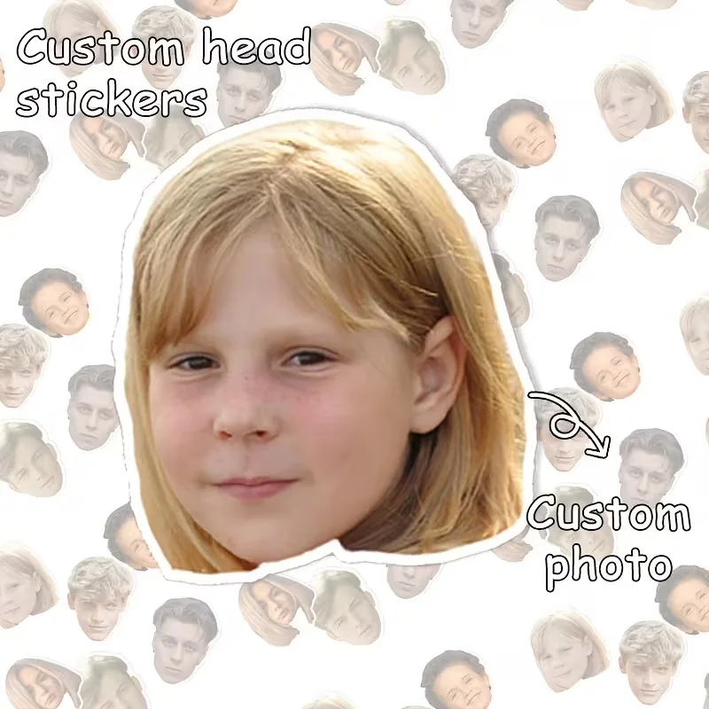 Customizable Portrait Stickers DIY Photo Decals for Party Favors Cup Notebook Decorations Graduation Gifts Birthday Parties Wedd
