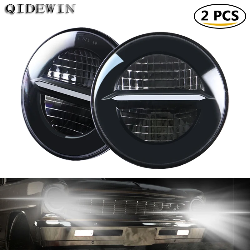 5.75 Inch LED Spotlights Work Light For Jeep Lights for Vehicles Truck Off-road Angel Eye Turn Daylight Automotive Headlamps