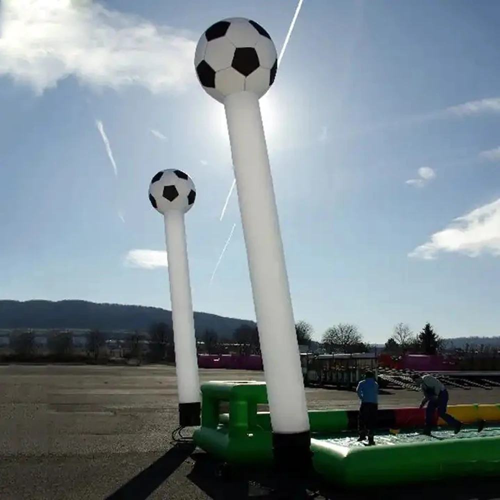 New 20ft football soccer inflatable air dancer,air tube,sky dancer with blower for advertising