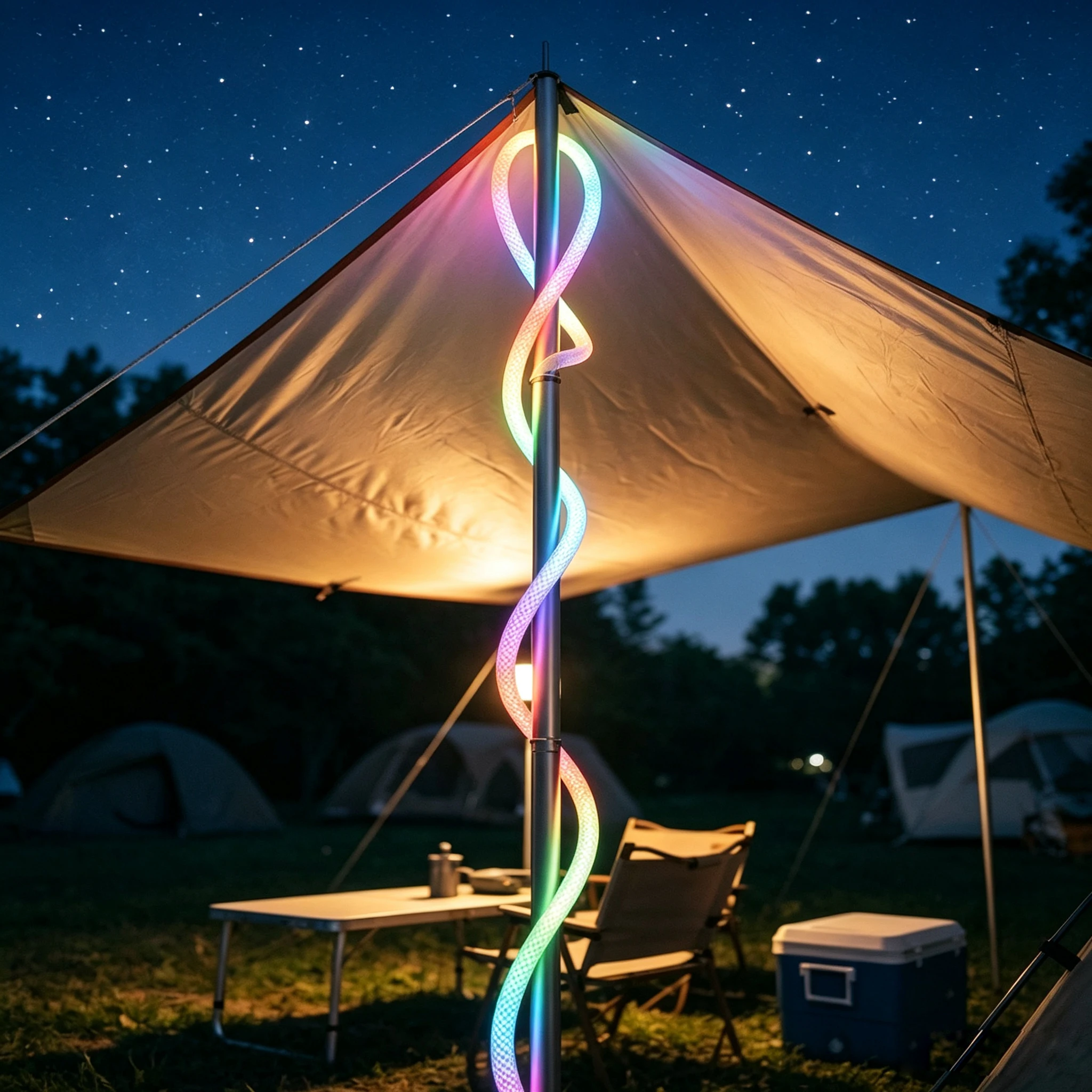 360 Degree Round Reticulate RGBIC Neon LED Strip Lights USB 5V Smart Bluetooth Silicon LED Neon Light Rope Room Decor