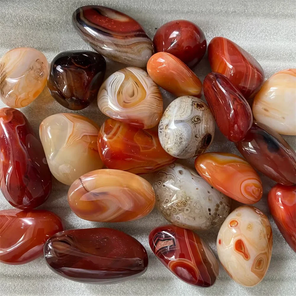 

Assorted Mixed Polished Agate Crystals Tumbled Stones Irregular Sardonyx Vase Fish Tank Filler Home Garden Courtyard Decoration