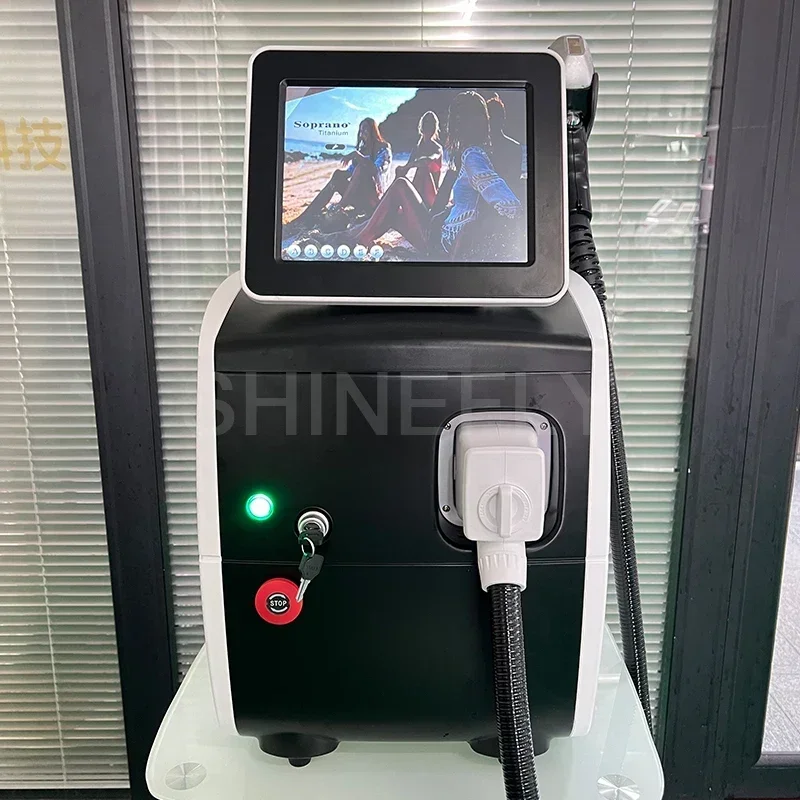 New Black Ice Platinum 3-Wavelength 808nm Diode Hair Removal Machine Permanent Painless Hair Removal Care