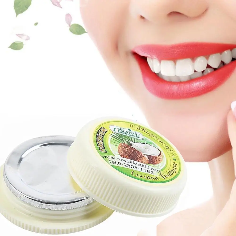 Natural Herbal Toothpaste Coconut Oil Clove Tooth Powder Fresh Breath Cleaning Removing Dental Plaque Reduce Yellow Teeth Stains