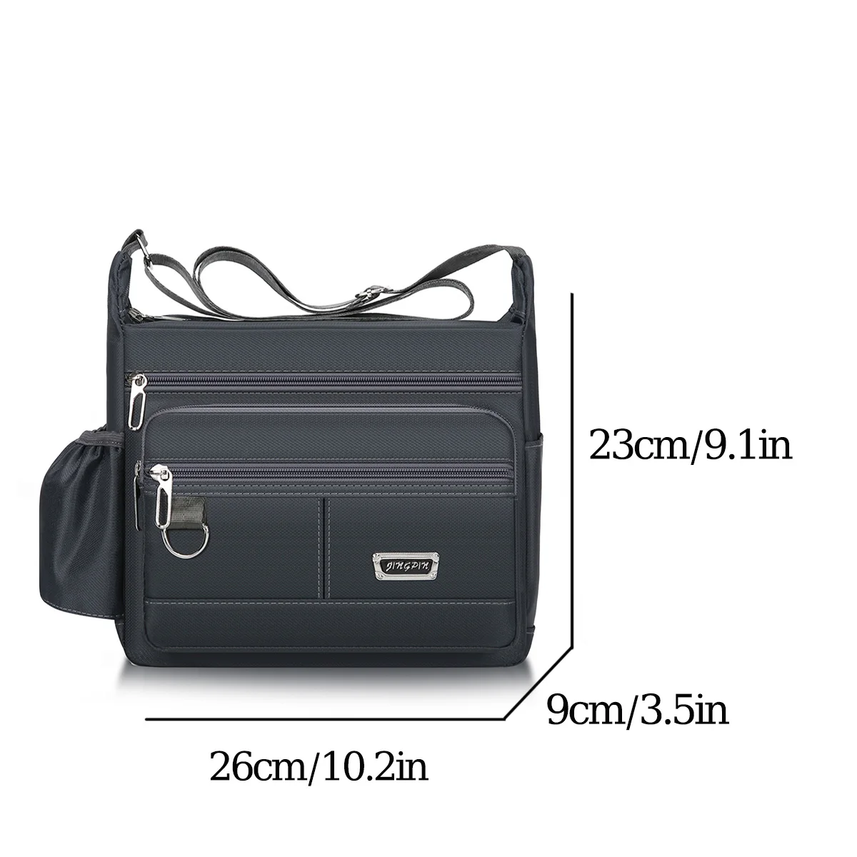 Large Capacity Men's Bag Single Shoulder Bag Waterproof And Wear-resistant Backpack Multiple Pockets For Business Business