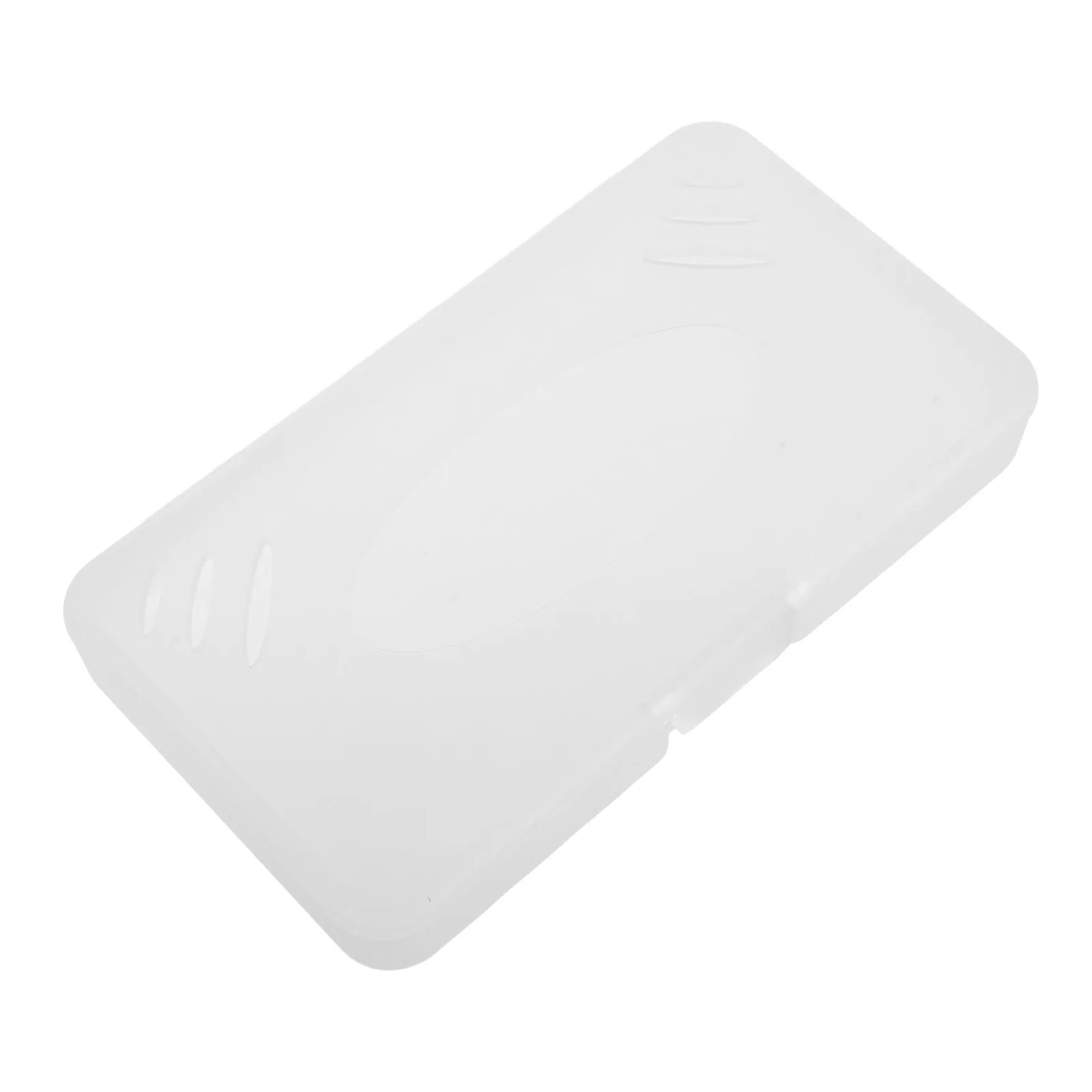 Water Flosser Tip Organizer Dustproof Storage Box Clear Lid Stable Lock Slim Flat Design Oral Irrigator Nozzle Holder