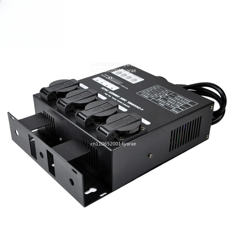 

Stage 220V 4-way Dimming Table Single Channel 6.3A DMX512 Control Dimmer, European Standard Female Socket