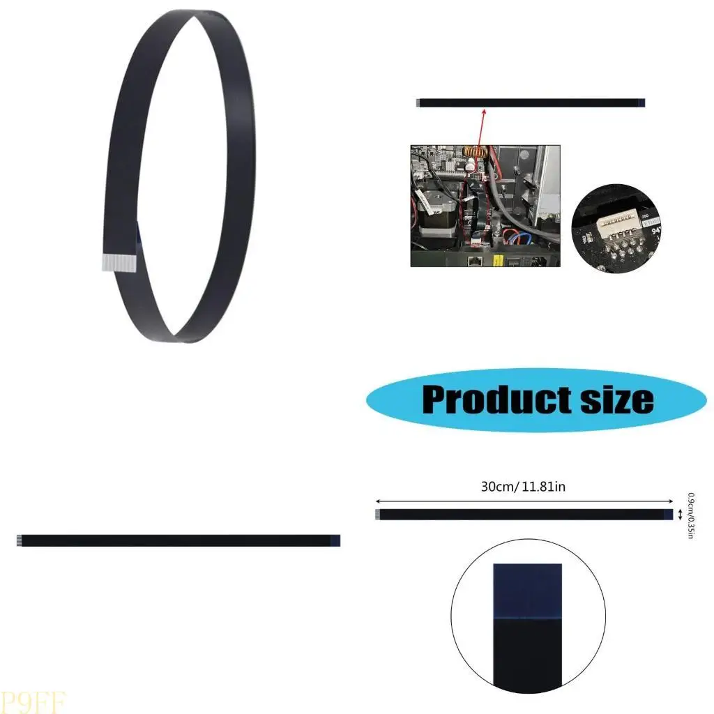 

CS1W Printer Accessories for 5M Leveling to Heatbed Connection Cable FPC 8Pin Wire Replacement Part Accessories