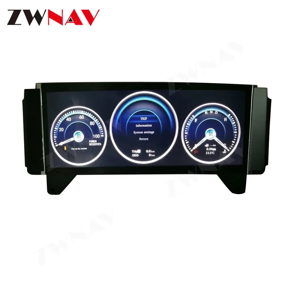 عداد المسافات LCD مقاس 12.3 بوصة لنظام لينكس لوحة القيادة الرقمية لـ Rolls-Royce Phantom 2004-2012 #3