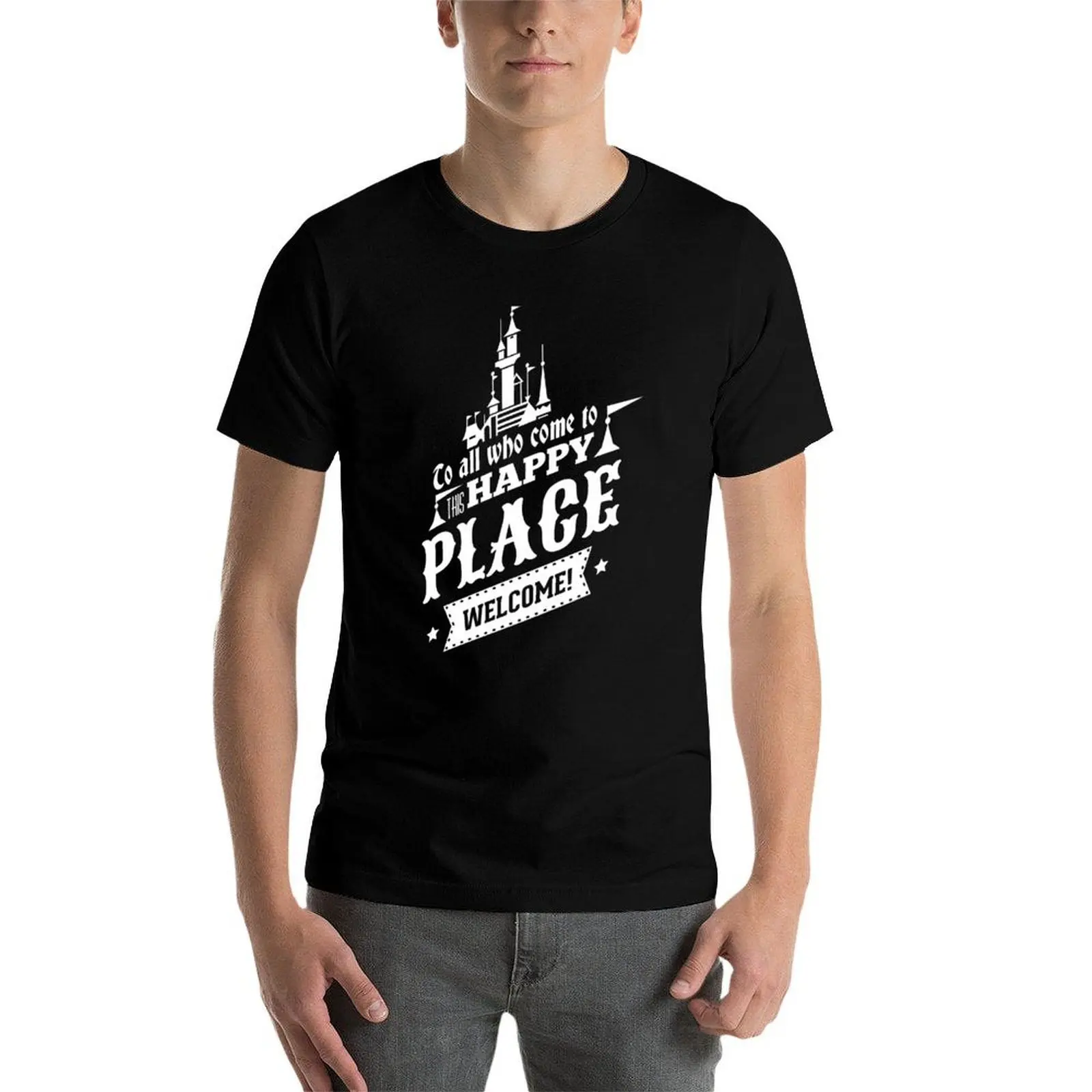 Magic Kingdom- Walt's Happy Place T-Shirt t shirts for man graphic funny t shirts for man cotton t