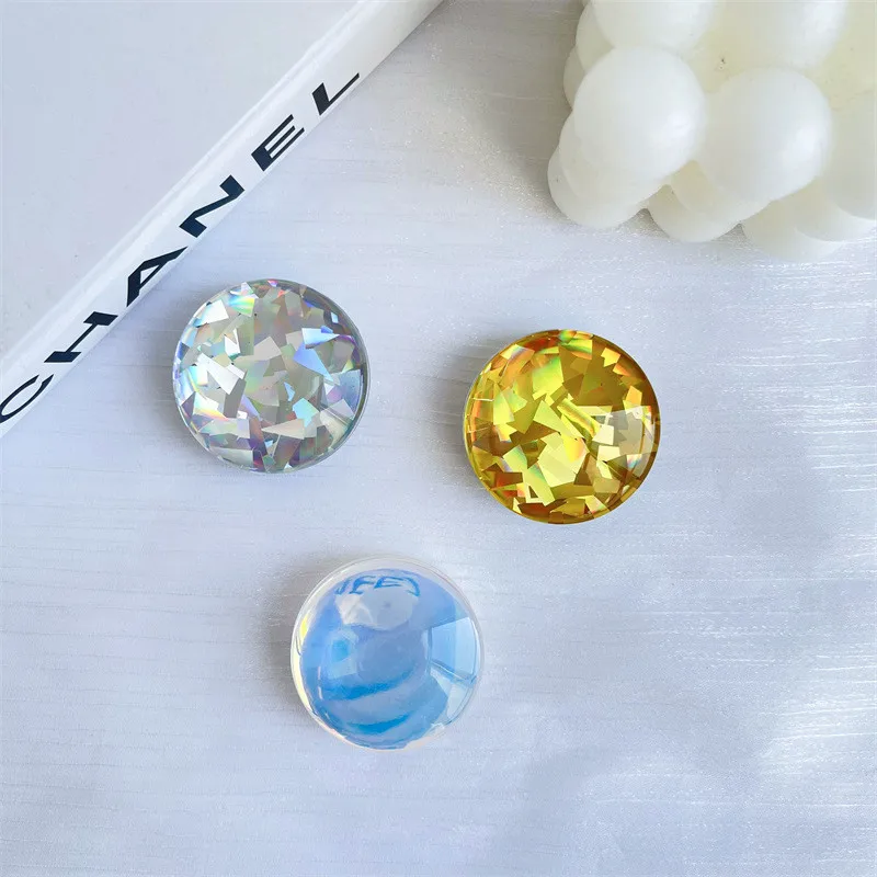 

3D прозрачный хрустальный шар, новый держатель, раздвижная подставка, держатель на палец для iPhone 14 Huawei, аксессуары для телефонов, рукоятка