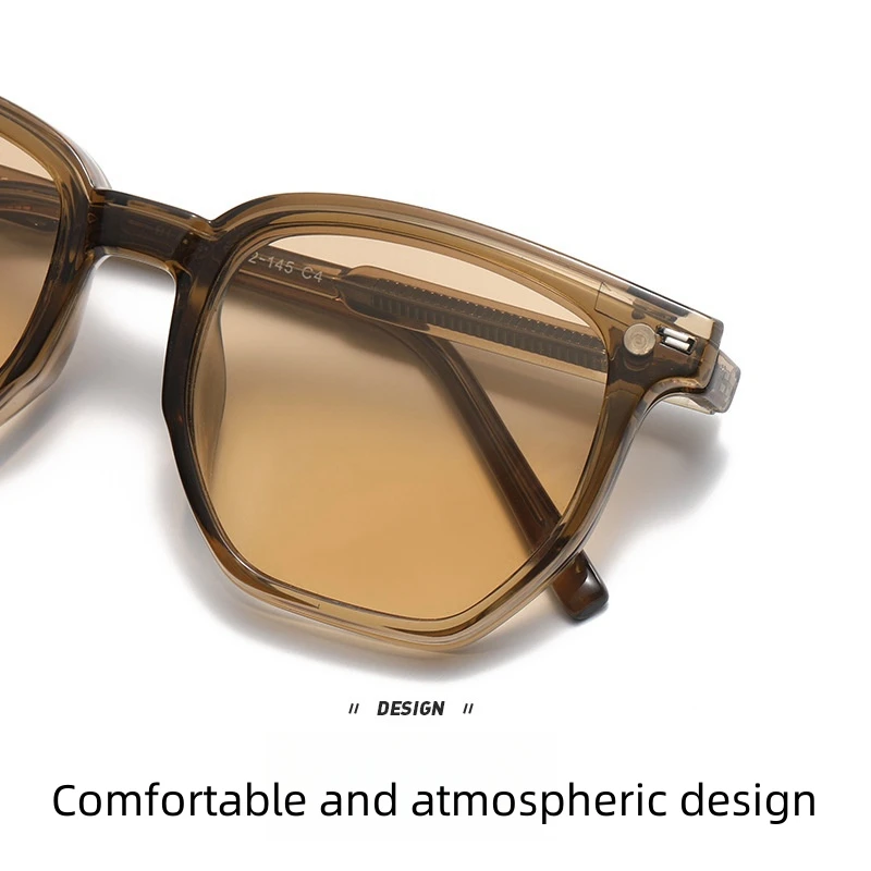 FIRADA 2024 Fashion Square Polarized Glasses Retro Magnetic Eyewear Optical Prescription Eyeglasses Frame For Men Women 8179-C