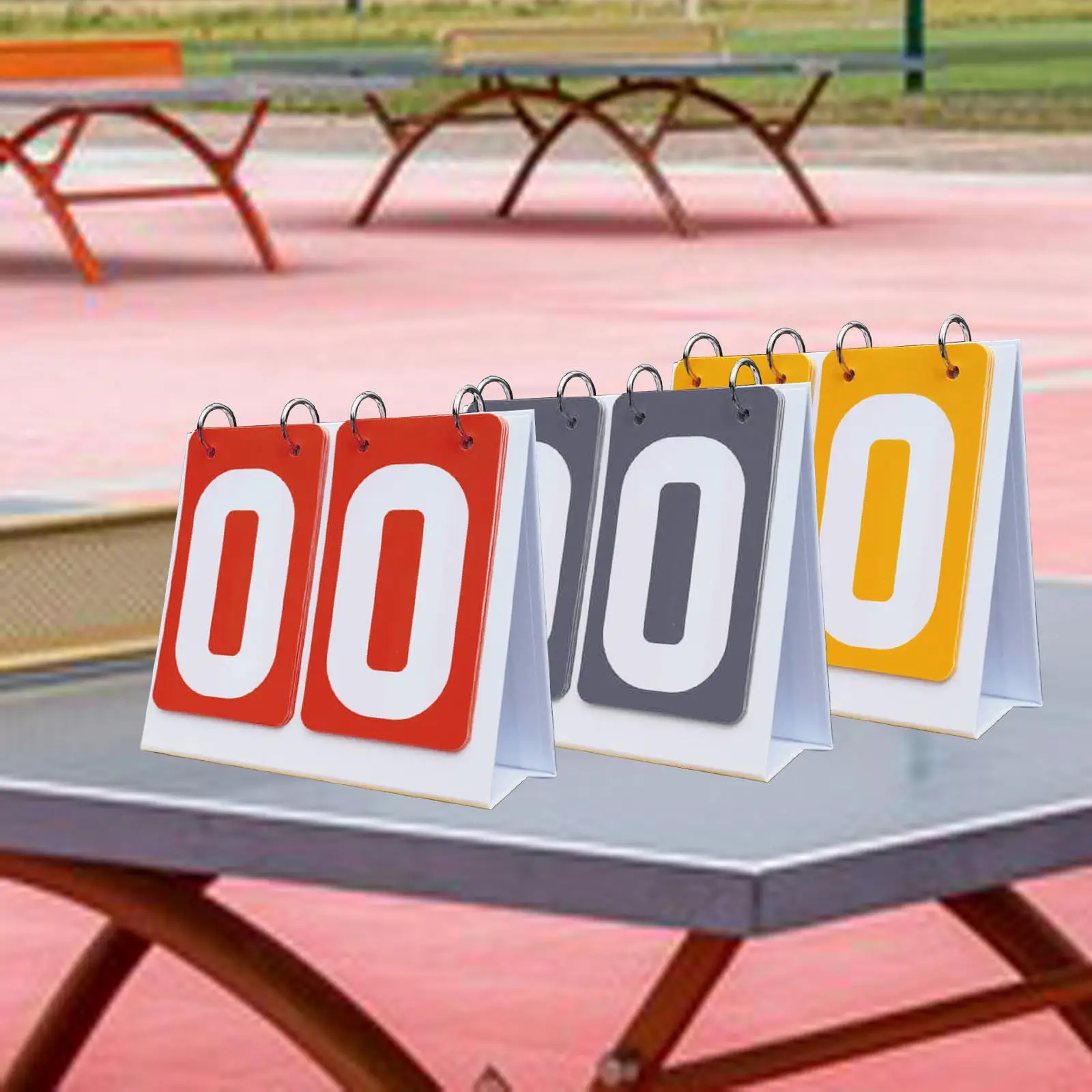 Tabletop Score Flipper 2-stellige Sportanzeigetafel für Tennisball und Fußball