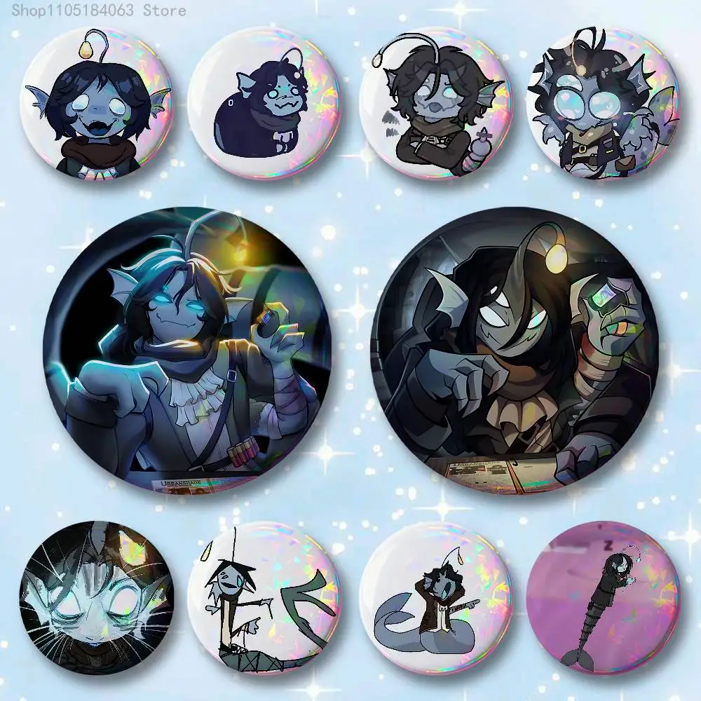 

P-Pressure S-Sebastian Solace Badges 25 32 44 58 75 mm Round Cosplay Pin Bag Decor Fans Collect Friends Gifts Brooch Souvenir