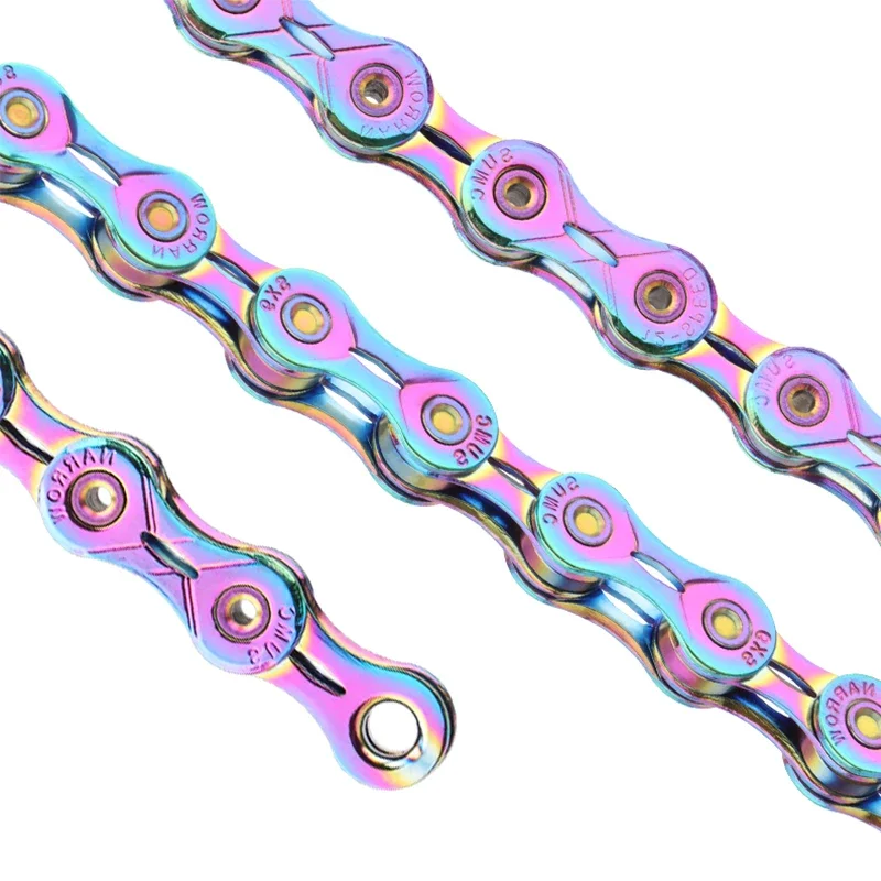 SUMC Bicycle Colour Chain 9/10/11/12Speed Chain Is Suitable for Mountain / Road / Folding Bike Bicycle Chain Bicycle Accessories