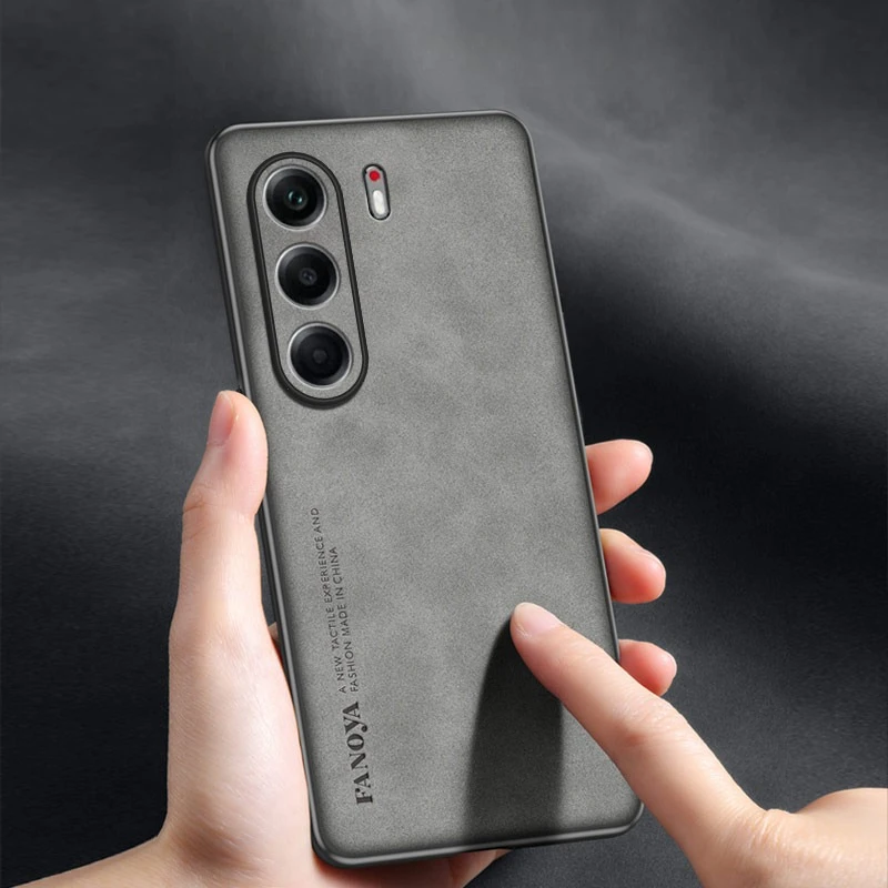 Für TECNO CAMON 40 Pro Fall Schaffell PU Leder Abdeckung für TECNO CAMON 40 40Pro 5G Matte Weiche Silikon stoßfest Stoßstange – Detail 2