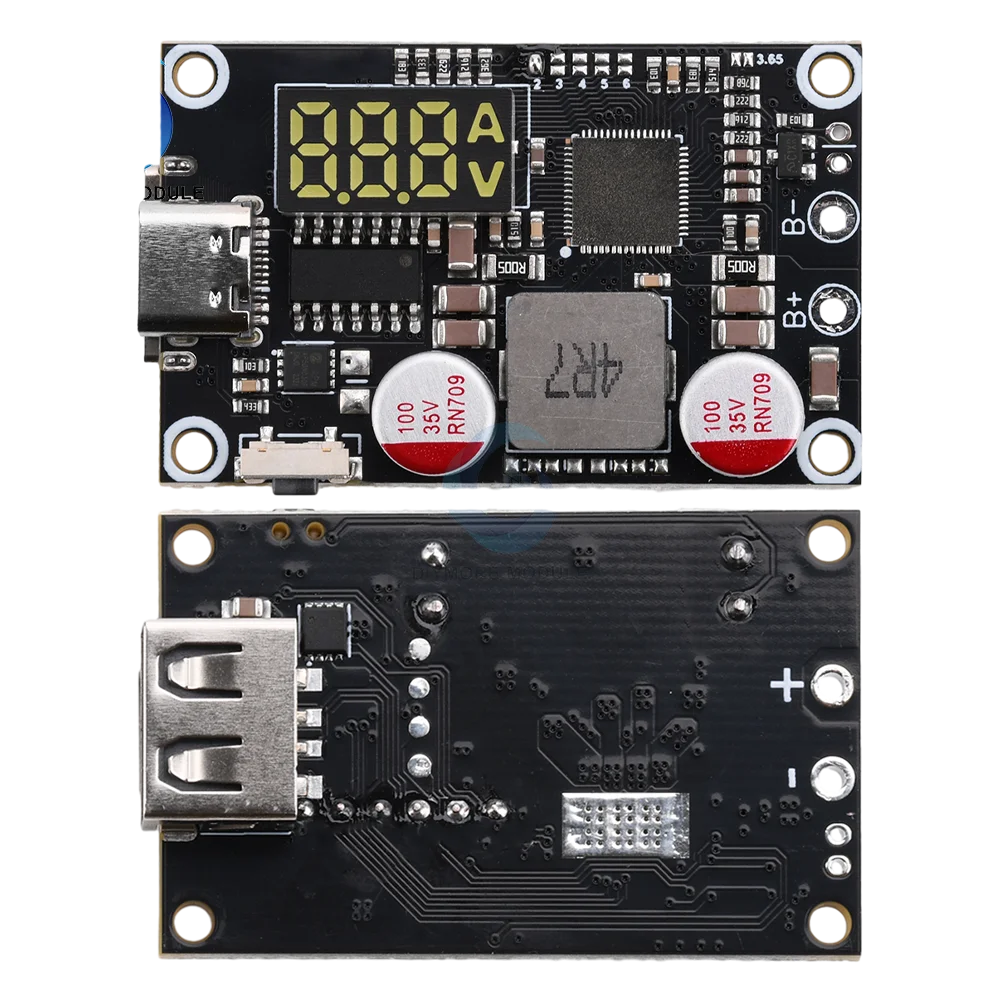 2-6S 45W Fast Charging Mobile Power Module DIY Circuit Board Support Lithium Battery and Lithium Iron Battery PD3.0