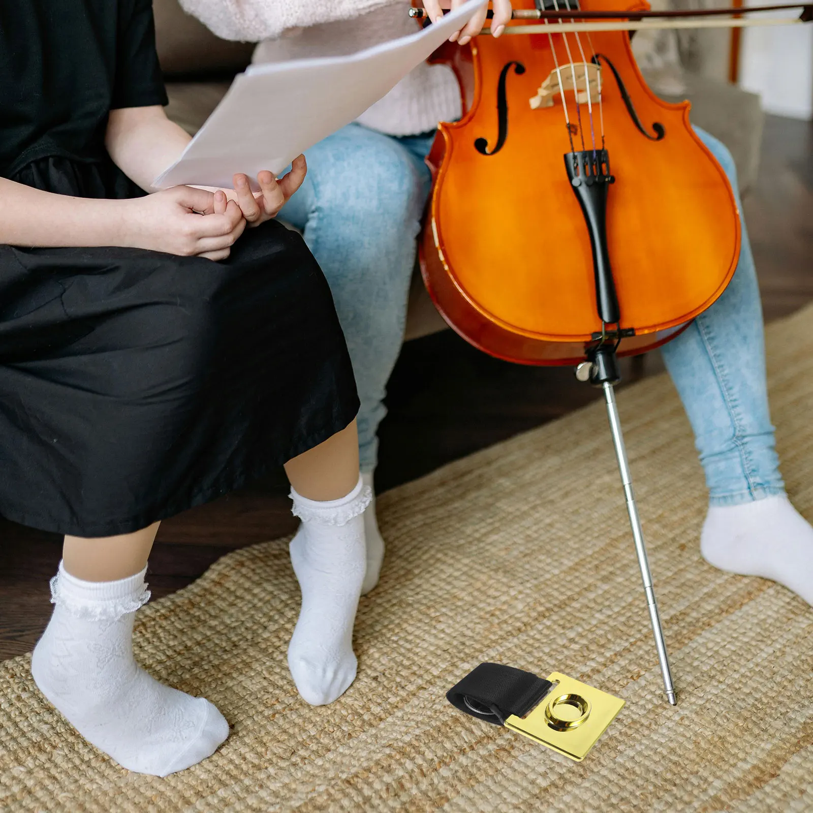 

Anti-slip Mat for Cello Endpin Anchor Adjustable Stopper Holder Rest Anti-skid Device Floor
