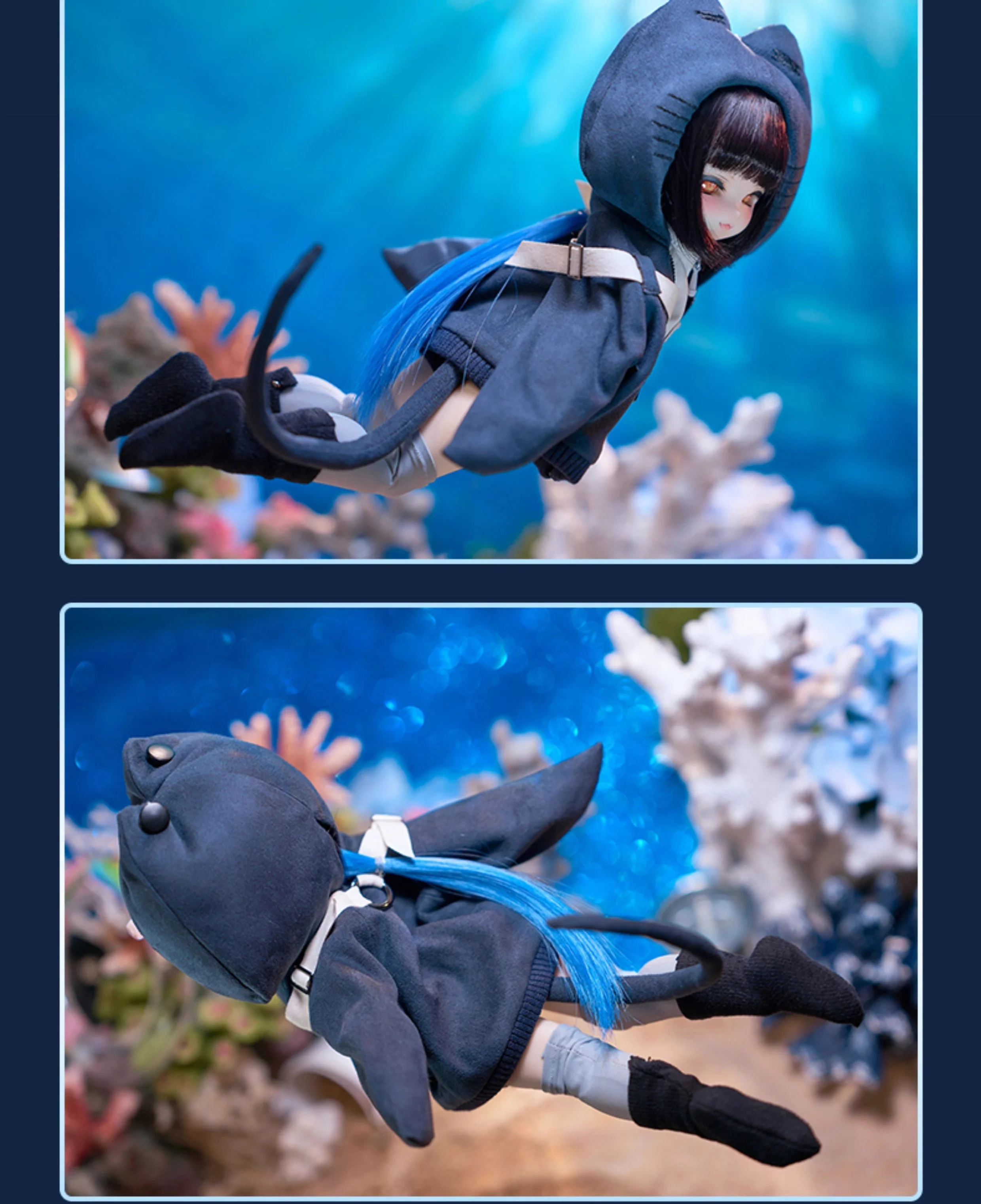 Spot inventario diablo pez veneno fragancia MJD muñeca articulada BJD 1/6 oficial auténtico personaje 2D DIY 27,5 cm muñecas