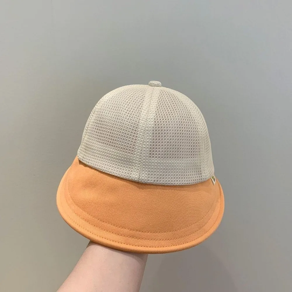 

Fashion Mesh Baseball Cap Adjustable Strap Hollow Peaked Visor Cap Sun Protection Breathable Hat 2-6 Years Old