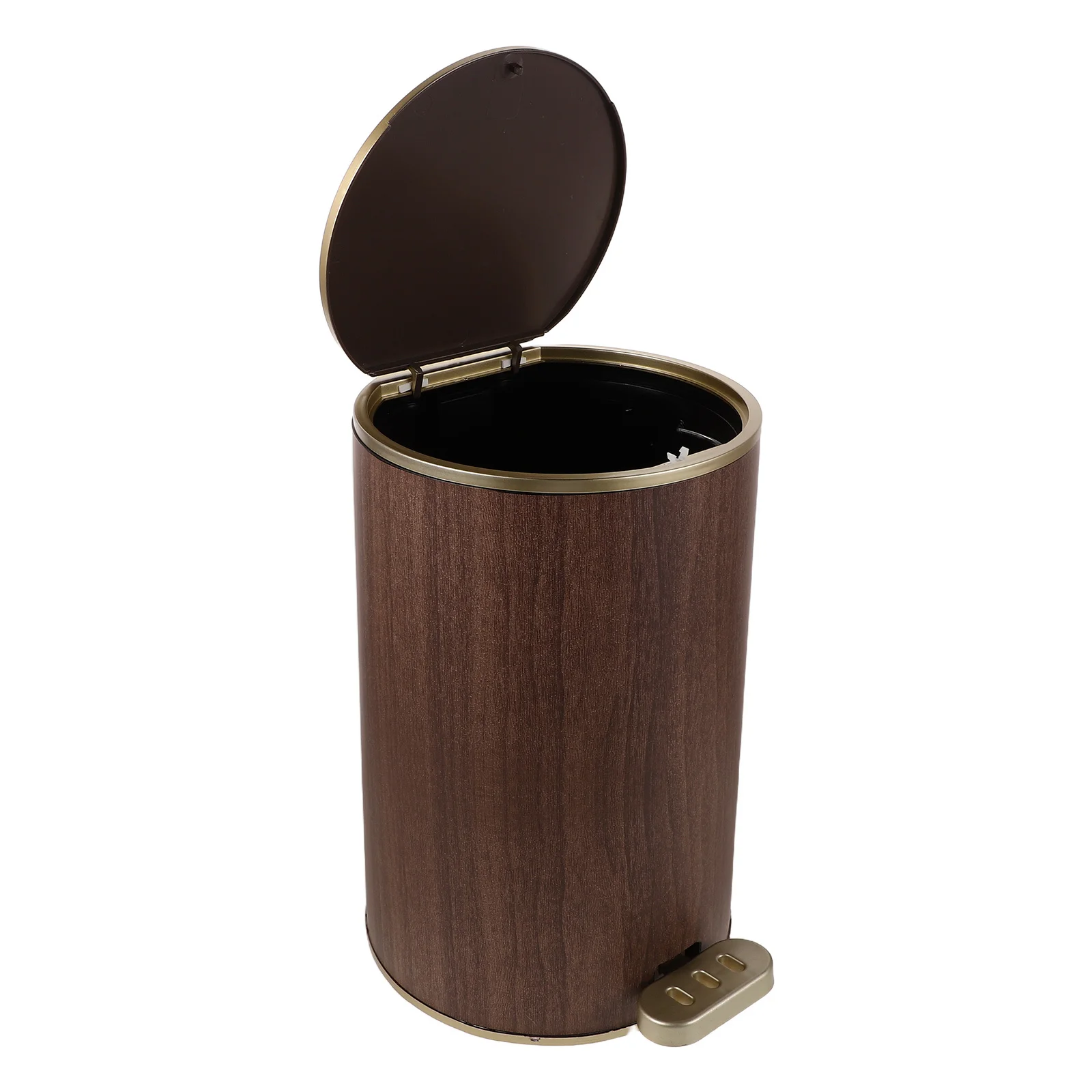 

Large Capacity Step Pedal Trash Can Dual Opening Bathroom Kitchen Round Plastic Wastebasket Hands Free Garbage Bin