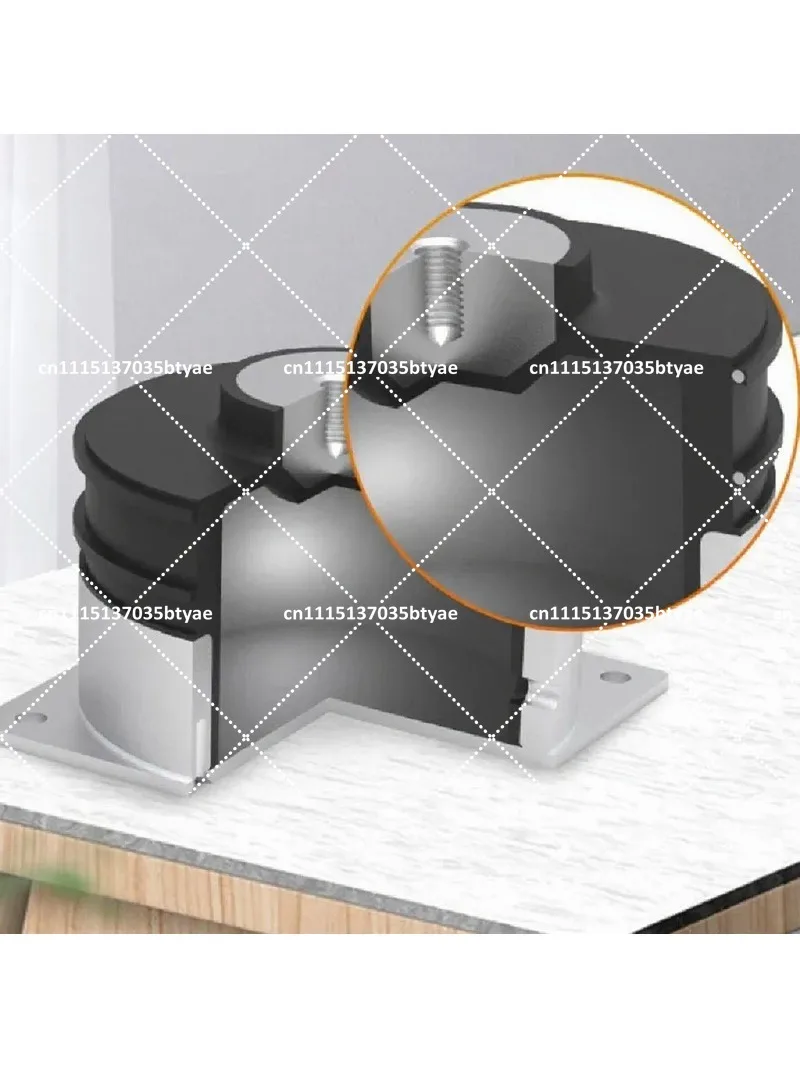 Maintenance-Free Air Pad Isolation 5801, Precision Equipment Air Spring Vibration Damper, Low 3Hz Natural Frequency