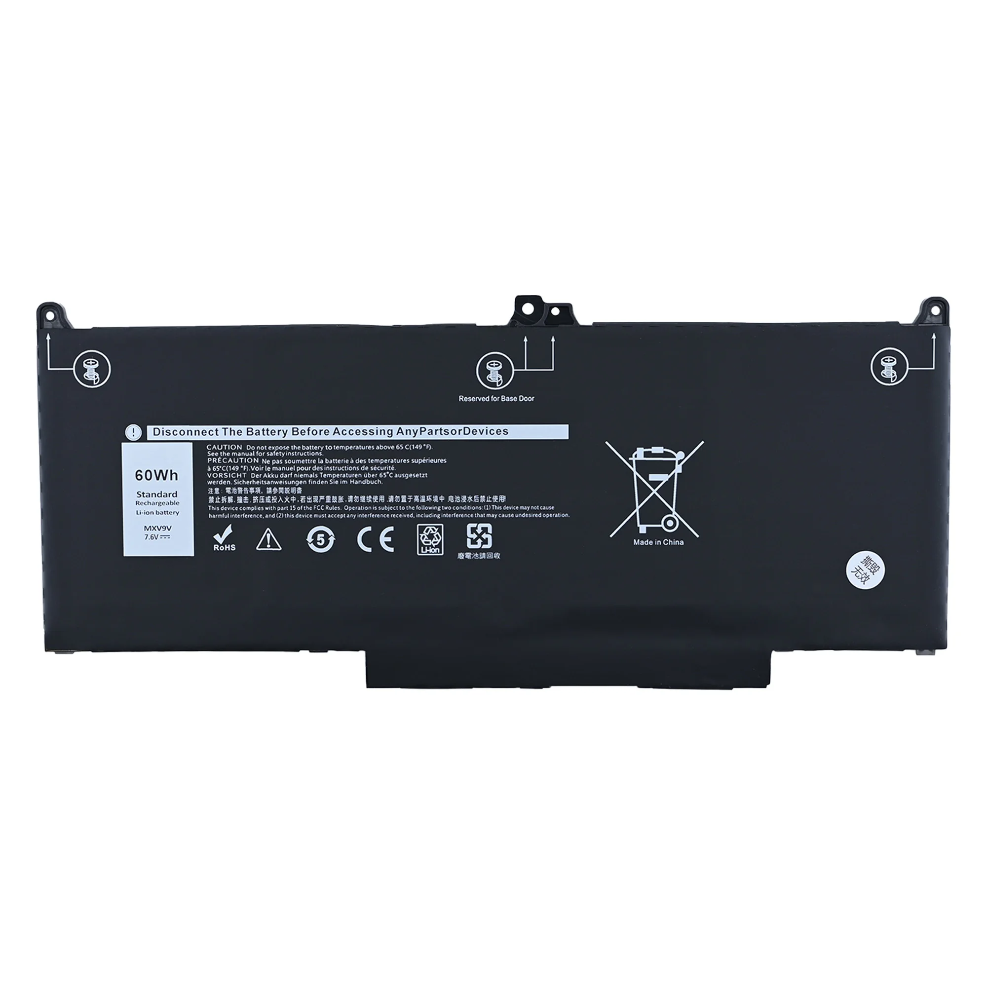Batería MXV9V para Dell Latitude 5300 5310 7300 7400 E5300 E5310 E7300 E7400 Latitude 5300 5310 2-en-1 Inspiron 7300/7306