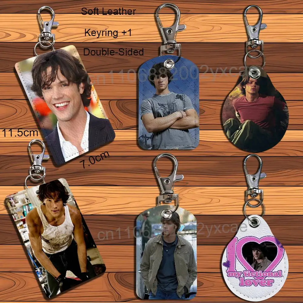 Jared Padalecki Sam Winchester Holder For Bank Business Work Card Holder Student Card Case Bus Card Keychain