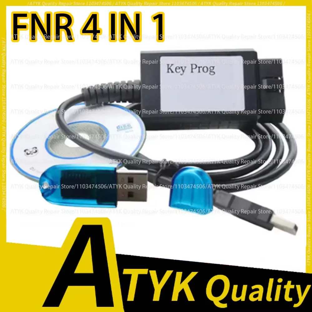 Vehicle Programming For N-issan F-ord Car FNR Key Prog 4-IN-1 Key Programmer FNR 4 In 1 With USB Dongle No Need Pin Code