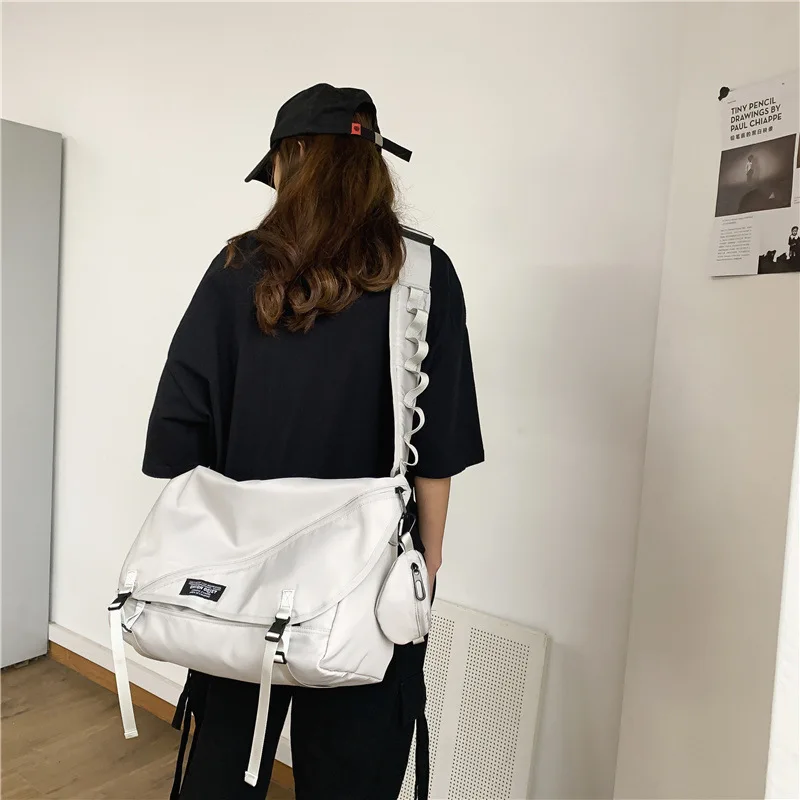 2022 mädchen Handtasche Wasserdichte Teenager Schulter Messenger Bags Männer Casual Taschen Teen Geldbörse Crossbody Geldbörse 2 IN 1 mit Karte halter