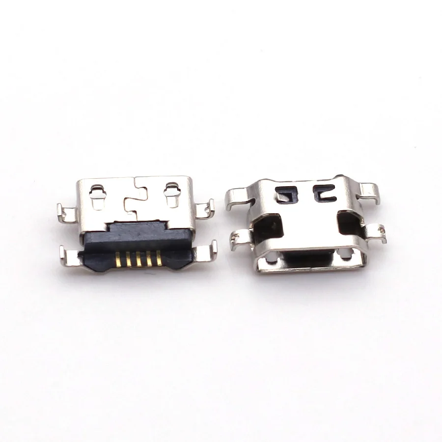 30pcs Micro USB reverse heavy plate 1.2 Charging Port Connector for HuaWei G7 G7-TL00 for Lenovo A708t S890 / for Alcatel 7040N