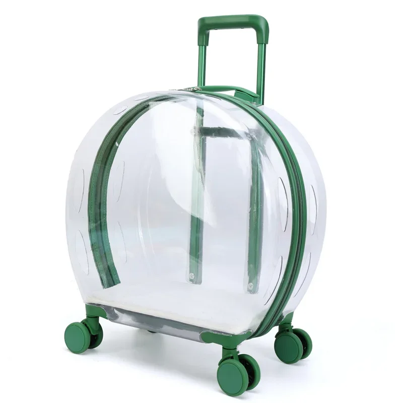 Transparent Pet Outdoor Cat Bag Multi-purpose Cat Space Capsule Trolley Case Dog Carrier Bag